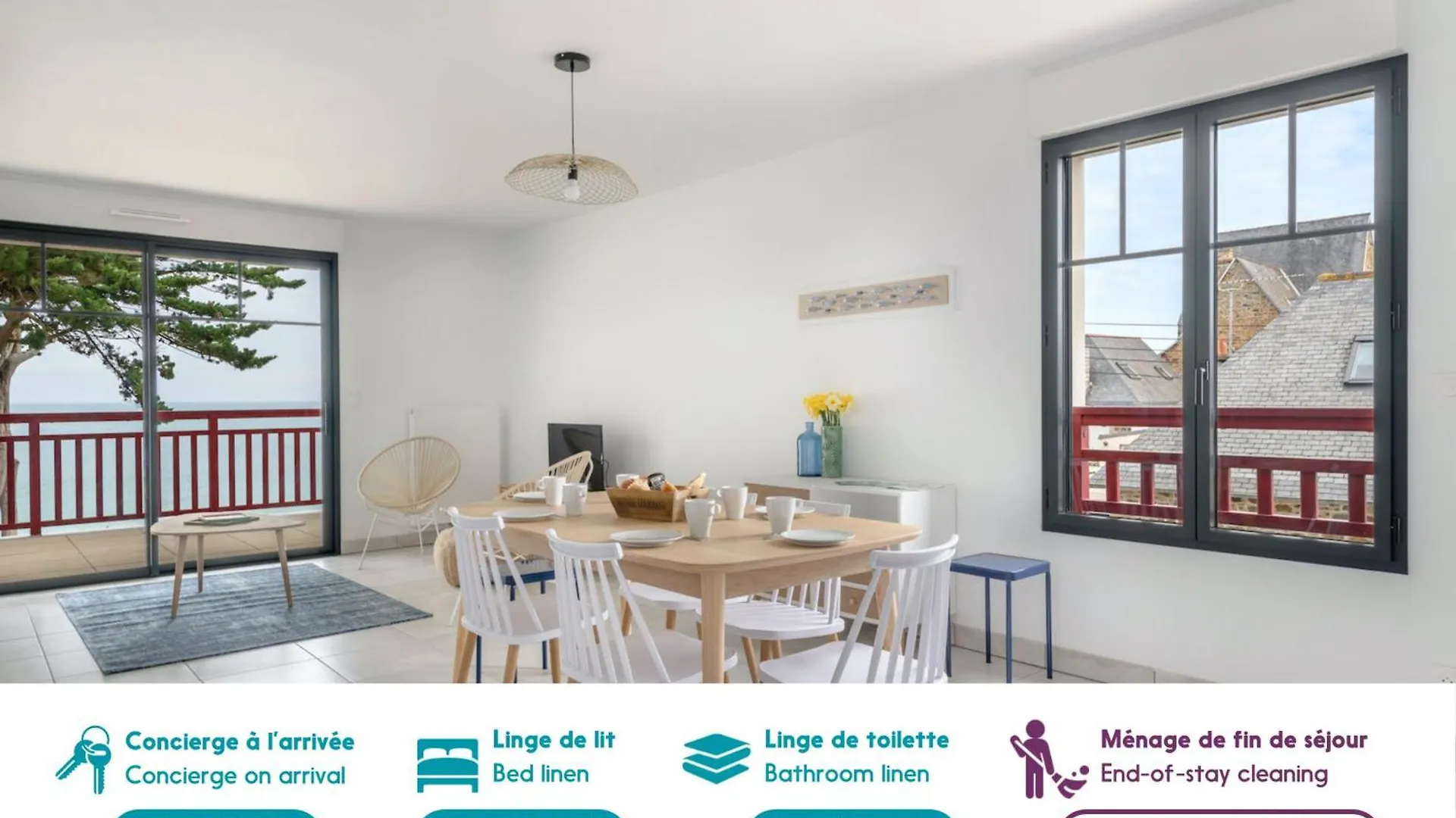 Face A La Mer, Bel Appartement Pour 8 location